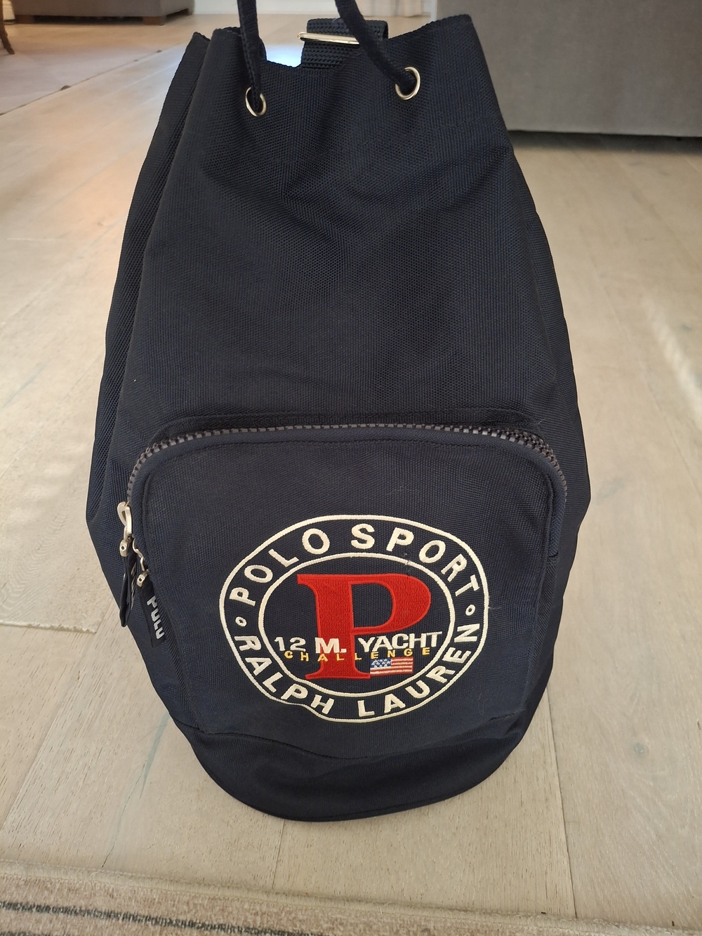 Vintage 90s Polo Sport Ralph Lauren Navy Bag Fisherman Yacht Vibes